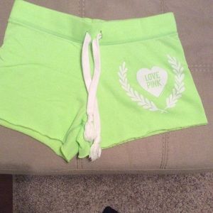 VS pink shorts